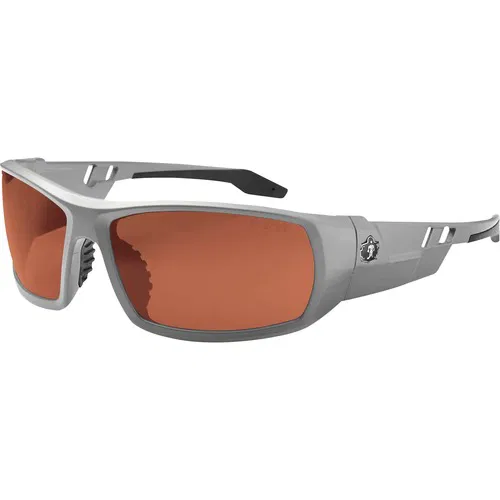 Ergodyne Safety Glasses, Skullerz Odin, Polarized Copper Lens, Matte Gray Nylon Frame, 5.6" W