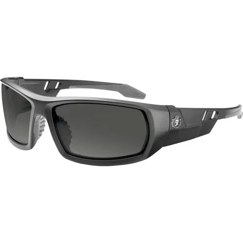 Ergodyne Skullerz Safety Glasses, Polarized Smoke Lens, Matte Black Nylon Frame, 5.6" W, ANSI Z87.1