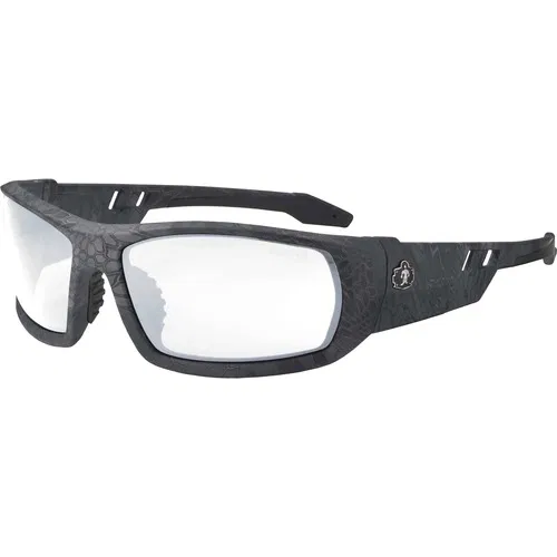 Ergodyne Skullerz Odin Safety Glasses, Kryptek Typhon Nylon Frame, Clear Scratch-Resistant Lens, Filters Harmful UVA UVB UVC