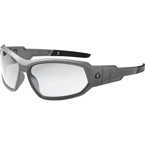 Ergodyne Safety Glasses, Loki AF, Matte Gray Nylon Frame, Clear Anti-Fog Lens, ANSI Compliant