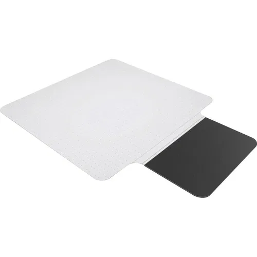 ES ROBBINS, Chair Mat, Hard Floor, Sit or Stand Mat, 36" W, Lip 20" x 18", Vinyl Foam, Clear