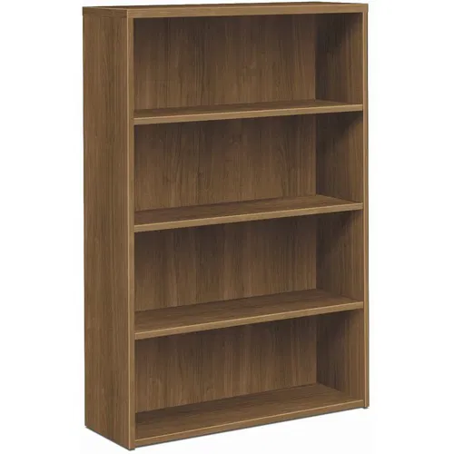 HON Bookcase, 10500 Series, 36" W x 13.1" D x 57.1" H, 4-Shelf, Pinnacle Laminate, Fully Finished Back, Adjustable Leveling Glides