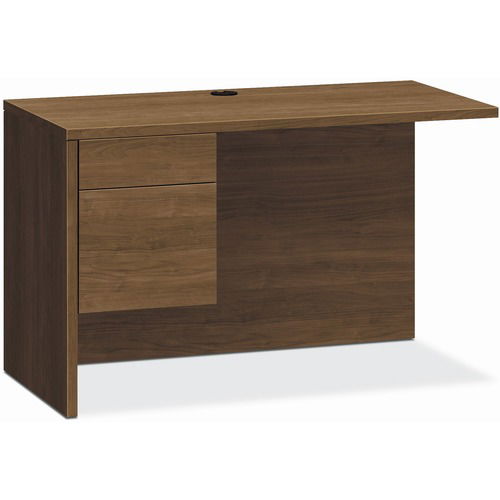 HON Left Return, 10500 Series, 48" W x 24" D x 29.5" H, Box and File Drawers, Lockable Drawers, Pinnacle Laminate