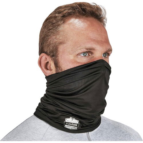 Ergodyne Neck Gaiter, Chill-Its Multi-Band, Evaporative Cooling, UPF 50+, Moisture-Wicking, Anti-Odor, Black