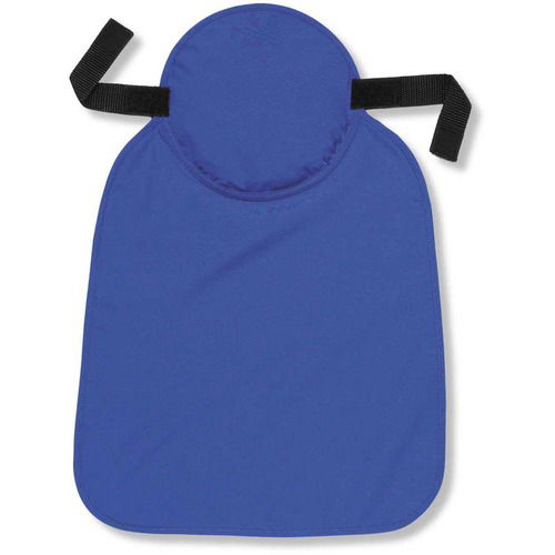 Ergodyne Safety Hat Pad/Neck Shade, Chill-Its, Evaporative Cooling, 9.5" H x 0.5" W, Solid Blue, Acrylic Polymer, 24/CT