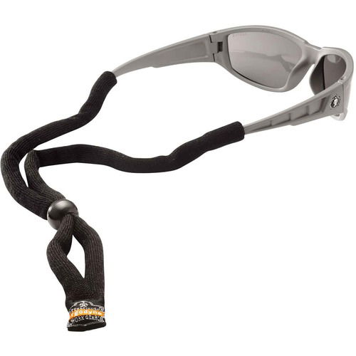 Ergodyne Eyewear Lanyard, Skullerz 3200, Adjustable Cotton, Black, 6/CT