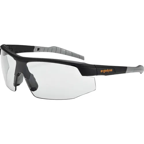Ergodyne Skoll Safety Glasses, In/Outdoor, Matte Black, Anti-Fog, Anti-Scratch, UV Protection, Impact Resistant, ANSI Z87.1