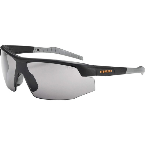 Ergodyne Safety Glasses, Skullerz, Smoke Lens, Matte Black, Anti-Fog, Anti-Scratch, UV Protection, Impact Resistant