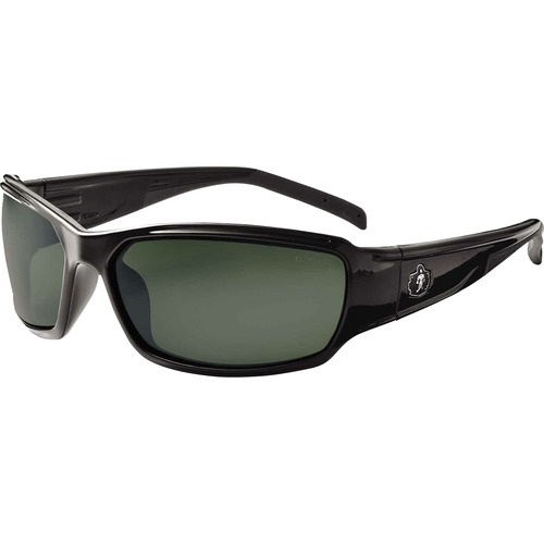 Ergodyne Skullerz Safety Glasses, Polarized G15 Lens, Black Nylon Frame, Impact Resistant, ANSI Z87 Rated