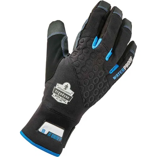 Ergodyne Work Gloves, ProFlex, Thermal Waterproof Winter, 3M Thinsulate 40g/70g, Reinforced Palm, Touchscreen, XXL, Black, 2/Pair