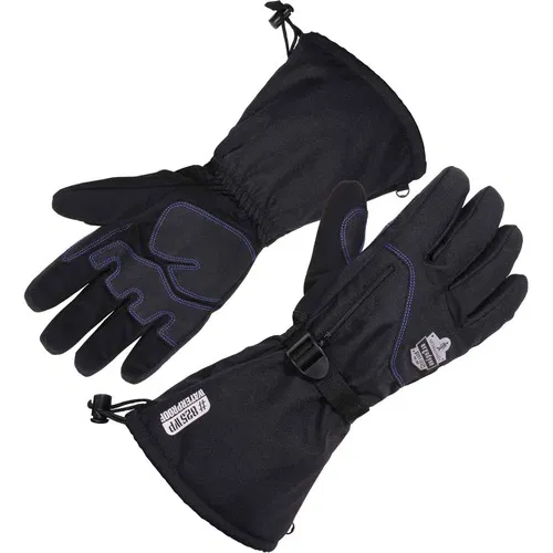 Ergodyne ProFlex Work Gloves, Thermal Waterproof, 3M Thinsulate 150/80 g, Touchscreen, Reinforced Tips, Gauntlet, Medium, 2 Pair