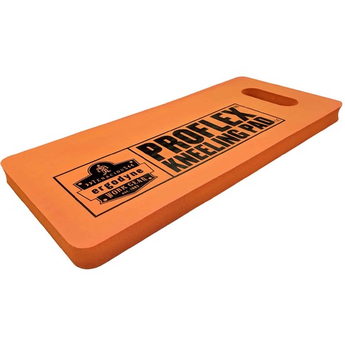 Ergodyne Kneeling Pad, ProFlex, Small, 8" x 18" x 1", Orange Nitrile Foam, Carry Handle