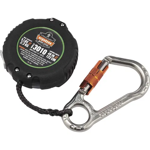 Ergodyne Lanyard, Belt-Loop, Squids, Retractable 48" Cord, 5 lb Capacity, Cut-Resistant Dyneema, Aluminum Carabiner, ANSI/ISEA 121 Compliant