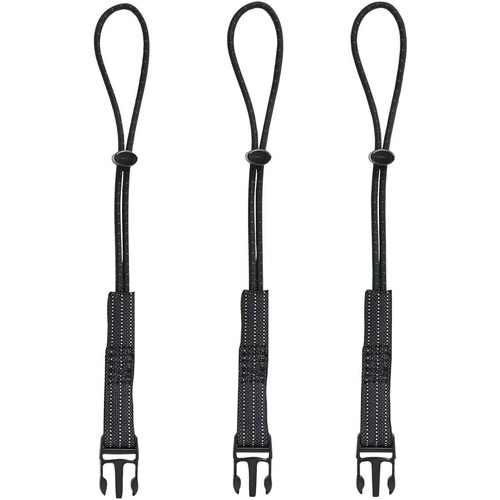 Ergodyne 3103 Standard Accessory Kit - Detachable Loops - Nylon - Black - 3 /Pack - 18 / Carton