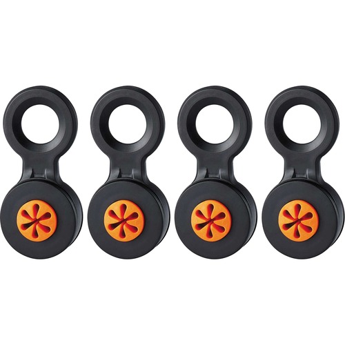 Ergodyne 3740 Hand Tool Attachment Trap - Slips (4-Pack) - 0.5" Height x 4" Width - Orange, Black - Acrylonitrile Butadiene Styrene (ABS) - 4 / Pack