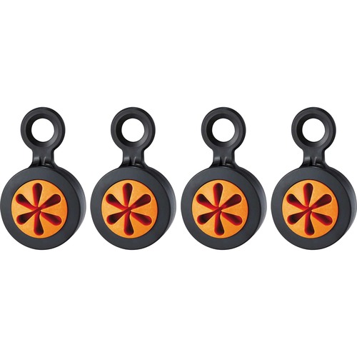 Ergodyne 3740 Hand Tool Attachment Trap - Slips (4-Pack) - 0.8" Height x 4" Width - Orange, Black - Acrylonitrile Butadiene Styrene (ABS) - 4 / Pack