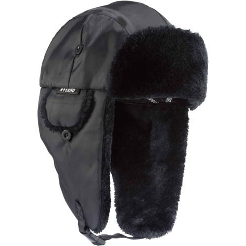 Ergodyne Trapper Hat, N-Ferno, S/M, 3M Thinsulate 60 g, Water-Resistant, Windproof, Black, Reflective Accent, Chin Strap