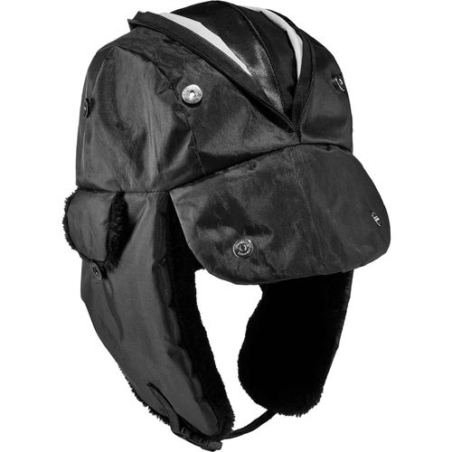 Ergodyne Trapper Hat, N-Ferno, L/XL, 3M Thinsulate 40 g, Windproof, Water-Resistant, Zippered Compartment, Chin Strap, Reflective, Black