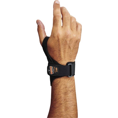 Ergodyne Wrist Support, Left-Handed, ProFlex, XS/S, Neoprene, Black, Open-Center Stay, Hook-and-Loop Closure