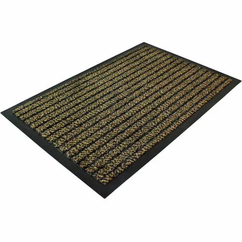 Floortex Floor Mat, Indoor Entrance, Doortex Ultimat, 32" x 48" x 0.25", Brown Polypropylene Fiber, Vinyl Backing, Anti-Slip