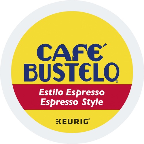 Café Bustelo® K-Cup Espresso Style Coffee - Compatible with Keurig Brewer - Dark - K-Cup - 24 / Box