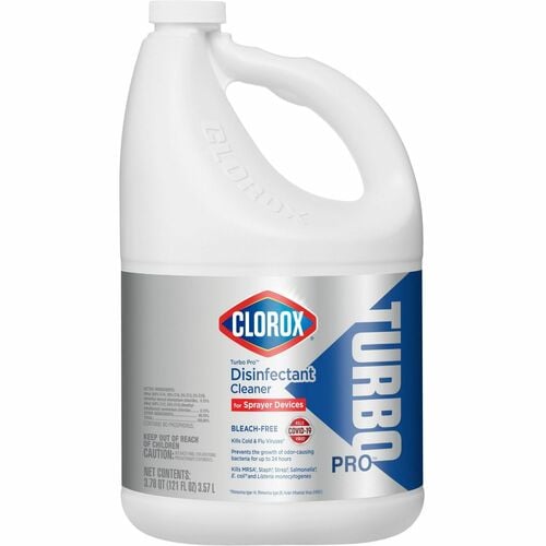 Clorox Disinfectant Cleaner, Turbo Pro, 121 fl oz (3.8 qt), Bleach-Free, Fresh Scent, for Sprayer Devices