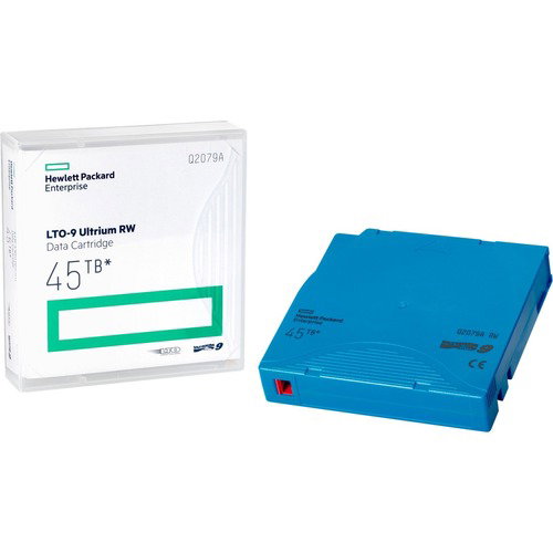 HPE LTO-9 Ultrium 45TB WORM Data Cartridge - LTO-9 - WORM - Labeled - 18 TB (Native) / 45 TB (Compressed) - 3395.67 ft Tape Length - 1 Pack