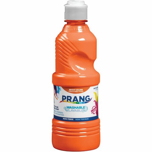 Prang Tempera Paint, Washable, Nontoxic, 16 fl oz, Orange