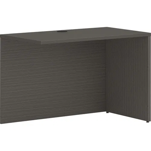 HON Mod Return Shell, 36" W x 24" D x 29" H, Slate Teak Laminate, Desktop Grommets, Scratch/Spill/Stain Resistant
