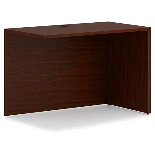 HON Mod Return Shell, Workstation, 42" W x 24" D x 29" H, Traditional Mahogany Laminate