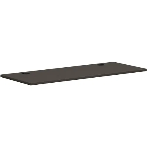 HON Work Surface, Mod, 60" W x 24" D, Slate Teak Laminate, Scratch-Resistant