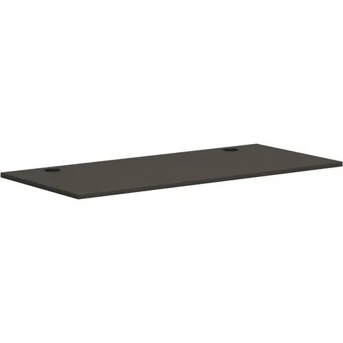 HON Mod Work Surface, Rectangular, 66" W x 30" D, Laminate, Slate Teak, Scratch-Resistant, Spill-Resistant