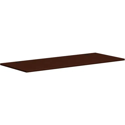 HON Mod Work Surface, Desk, Rectangular, 72" x 30", Traditional Mahogany Laminate, Scratch/Spill/Stain Resistant