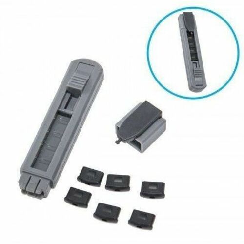 SYBA Multimedia 6 Piece USB-C Type-C Port Blocker with Removal Tool - for USB Port, Lock6 Piece