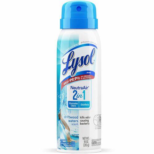 Lysol Disinfectant Spray, Home/Office, Neutra Air, 2-in-1 Deodorizer/Disinfectant, 10 oz, Driftwood Water Scent
