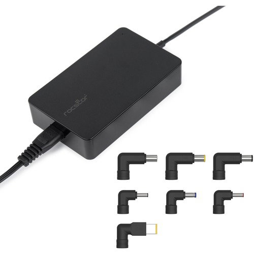 Rocstor Premium 90W Universal Laptop Charger with Interchangeable Tips - Rocstor premium 90W Slim Universal laptop AC Power Adapter Charger with 7 Interchangeable Tips ETL, TUVGS, CE/FCC, SAA, RCM PSE Certified- For Lenovo®, Dell®, HP® Models 