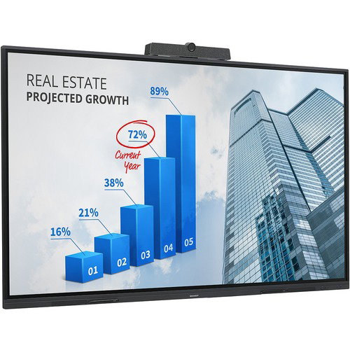 Sharp AQUOS BOARD PN-L2B PN-L652B Interactive Whiteboard - 65" - 31.60" x 56.30" Active Area - Wired/Wireless - Speaker - Bluetooth - HDMI - 1 x Number of USB 2.0 Ports - 320 W