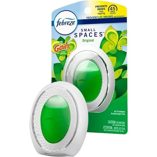Febreze Air Freshener, Bathroom, SmallSPACES, Gain Original Scent, 0.5 fl oz, 45 Day, 2/PK