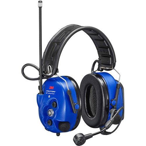 Peltor LiteCom Pro III WS Headset - Stereo - Wireless - Bluetooth - Over-the-head - Binaural - Ear-cup - Dynamic, Noise Cancelling Microphone - Royal Blue