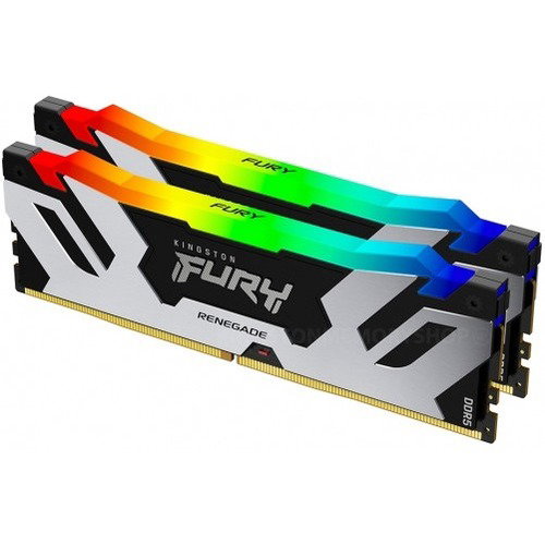 Kingston FURY Renegade 32GB (2 x 16GB) DDR5 SDRAM Memory KIt - For Motherboard - 32 GB (2 x 16GB) - DDR5-6400/PC5-51200 DDR5 SDRAM - 6400 MHz Single-rank Memory - CL32 - 1.40 V - Retail - Non-ECC - Unbuffered - 288-pin - DIMM - Lifetime Warranty