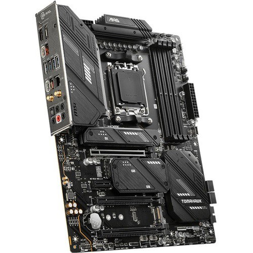 MSI MAG MAG X670E TOMAHAWK WIFI Gaming Desktop Motherboard - AMD X670 Chipset - Socket AM5 - ATX - Ryzen 7 Processor Supported - 128 GB DDR5 SDRAM Maximum RAM - UDIMM, DIMM - 4 x Memory Slots - Gigabit Ethernet - IEEE 802.11 a/b/g/n/ac/ax - HDMI - Display