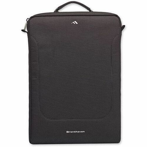 Brenthaven Tred Drop Rugged Carrying Case (Sleeve) for 13" to 14" Apple Charger, MacBook, MacBook Air, MacBook Pro, Cord, Accessories - Black - Drop Resistant, Impact Resistant, Bump Resistant, Scratch Resistant - Carrying Strap, Shoulder Strap - 14" Heig