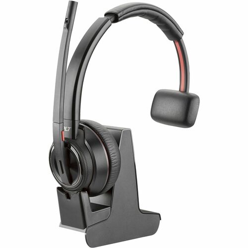 Poly Savi 8210-M Office DECT 1920-1930 MHz Single Ear Headset TAA - Microsoft Teams Certification - Mono - USB Type A, RJ-11 - Wired/Wireless - Bluetooth/DECT - 590 ft - 32 Ohm - 20 Hz to 20 kHz - On-ear, Over-the-head - Monaural - Supra-aural - Noise Can