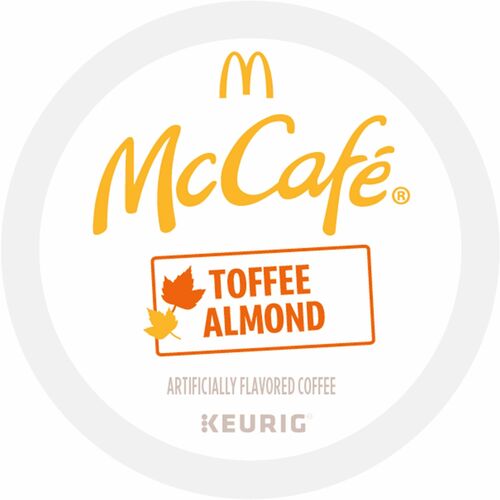 McCafé® K-Cup Toffee Almond Coffee - Compatible with Keurig Brewer - Light - K-Cup - Toffee Almond - Kosher - 24 / Box