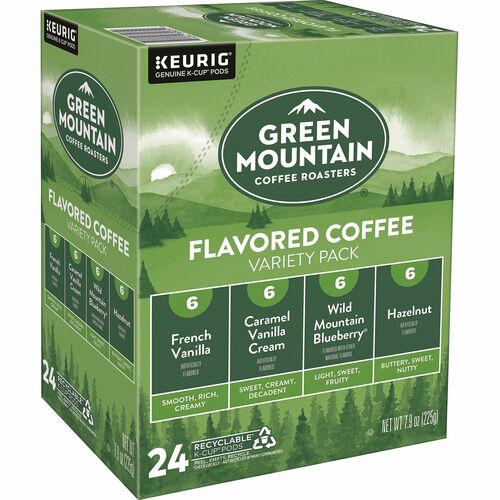 Green Mountain Coffee Roasters K-Cup Coffee, Light Roast Variety Pack, 4 Flavors, for Keurig Brewers, 24/CT
