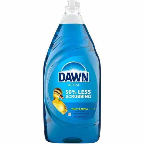 Dawn Ultra Dish Liquid Soap - For Multipurpose - Liquid - 38 fl oz (1.2 quart) - Recommended For: Grease Remover, Oil Remover, Spill Remover, Grime Remover, Stain Remover - Blue - 1 Bottle