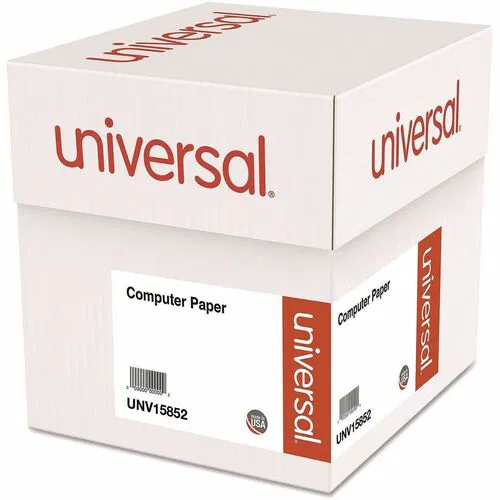 Universal Printable Paper, 11" x 14 7/8", 20 lb, 92 Brightness, White, Green Bar, Acid-Free, Non-Yellowing, Ultra Smooth, 2400/CT