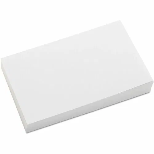 Universal Printable Index Card, 3" x 5", White, 2-pt Acid-Free Cardstock, 100/PK