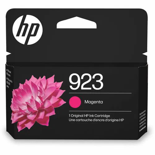 HP 923 (4K0T1LN) Magenta Original Ink Cartridge, 400 Page Yield, for OfficeJet Pro 8120/8130 Series