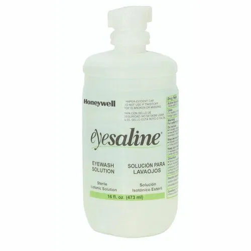 Medline, Eyewash Refill, Eyesaline, 16 fl oz, Extended-Flow Nozzle, Integral Gripping Surface